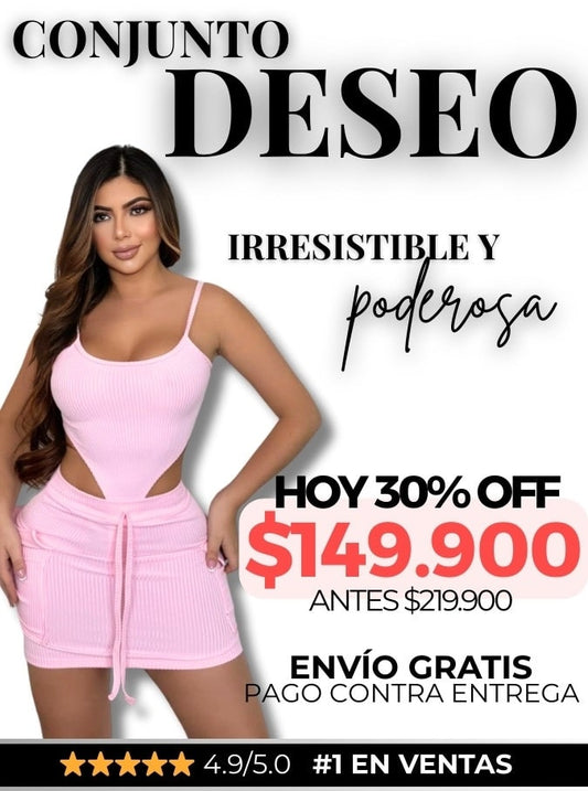 CONJUNTO DESEO®: BODY FIT + FALDA CHIC 🔥
